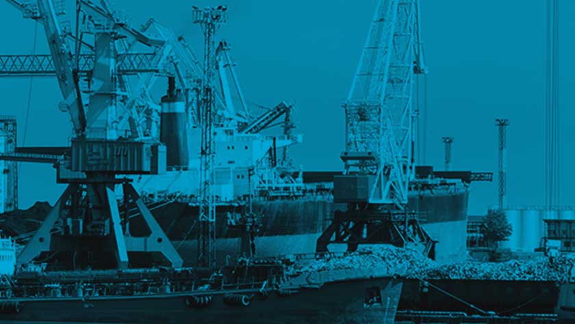 Marine vessel at sea